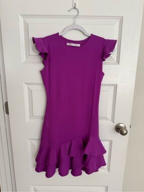 Susana Monaco Ruffle-Hem Dress